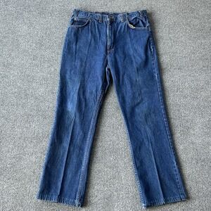 Five Brothers Jeans Mens 35 X 32 Dakota Boot Cut Blue Denim VTG USA Made P15